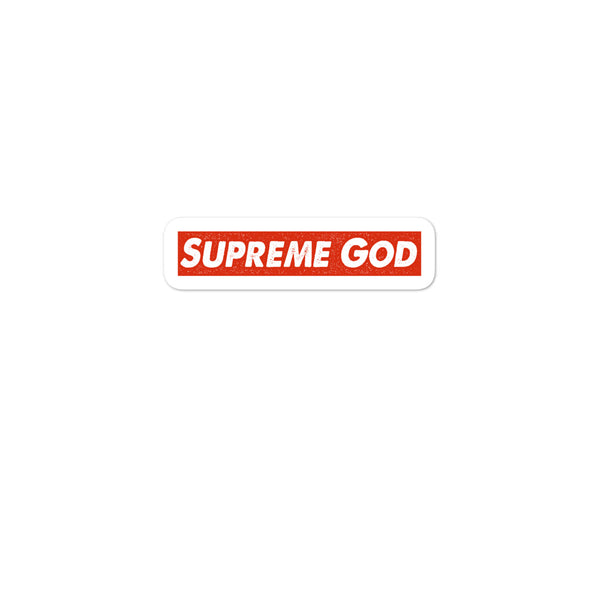 SUPREME GOD Bubble-free sticker